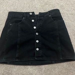 Black Jean skirt